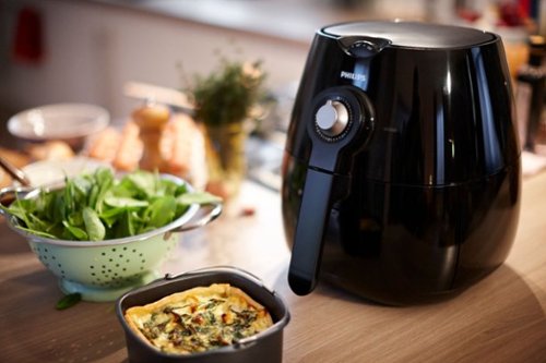 Philips Viva Collection Analog Air Fryer Black HD9220/29 - Best Buy