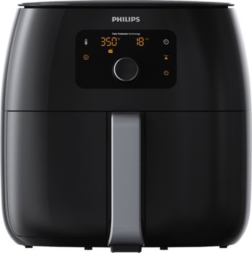 Philips - Premium Airfryer XXL, Fat Removal Technology,  3lb/7qt capacity, Digital- Black - Black