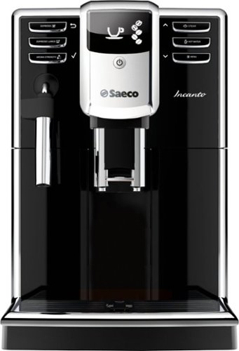  Saeco - Incanto Espresso Machine with 15 bars of pressure, Milk Frother and intergrated grinder - Black