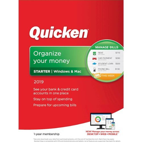 Quicken - Starter 2019 - Windows, Mac OS [Digital]-Front_Standard 
