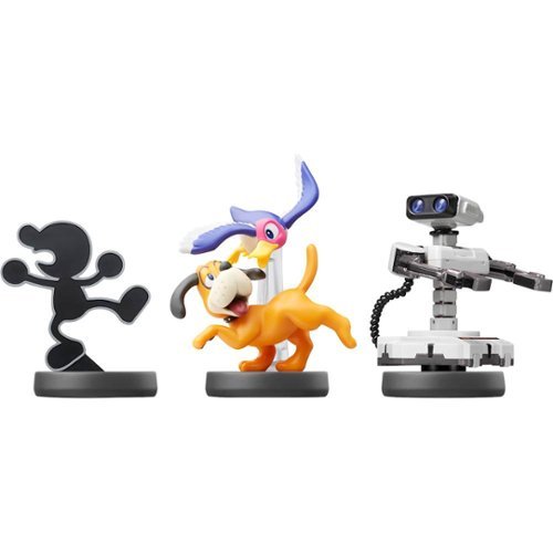  Nintendo - Retro amiibo Figure 3-Pack (Super Smash Bros. Series R.O.B., Mr. Game &amp; Watch and Duck Hunt)