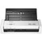 Brother - ADS-1250W Wireless Compact Desktop Scanner - White-Front_Standard