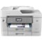 Brother - INKvestment Tank MFC-J6945DW Wireless Color All-In-One Inkjet Printer - White/Gray-Front_Standard