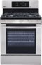 LG - 5.4 Cu. Ft. Freestanding Gas True Convection Range with EasyClean and PrintProof Finish - Stainless Steel-Front_Standard 