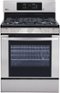 LG - 5.4 Cu. Ft. Freestanding Gas True Convection Range with EasyClean and PrintProof Finish - Stainless Steel-Front_Standard