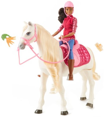 Barbie and her DreamHorse - Red/Pink/White GLOBAL SHIPPING