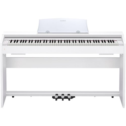 Casio PX770 WH Privia Digital Home Piano with 88 scaled, weighted hammer-action keys, White
