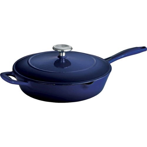 

Tramontina - Gourmet Enameled Cast Iron 10" Skillet - Gradated Cobalt