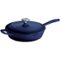 Tramontina - Gourmet Enameled Cast Iron 10" Skillet - Gradated Cobalt-Angle_Standard