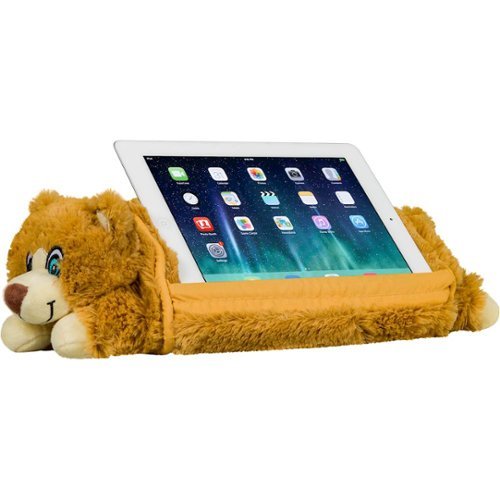 LapGear - Lap Pets Bear Tablet Pillow Stand for Most Tablets Up to 10.1" - Brown-Angle_Standard 