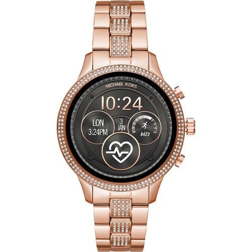 Michael Kors - Access Runway Smartwatch 41mm Stainless Steel - Rose Stainless Steel-Front_Standard 