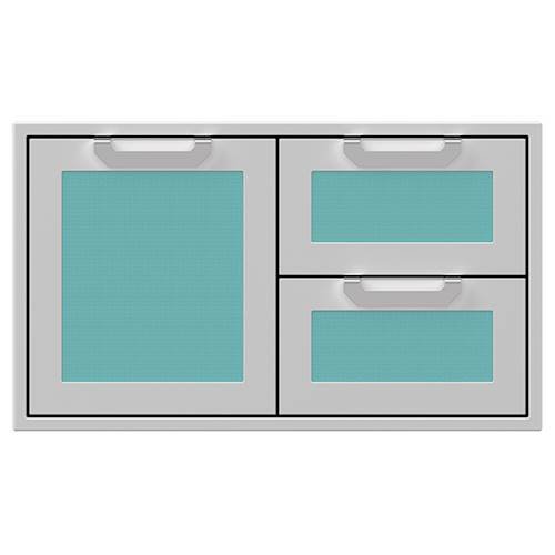 Hestan - AGSDR Series 36" Double Drawer and Storage Door Combination - Bora Bora