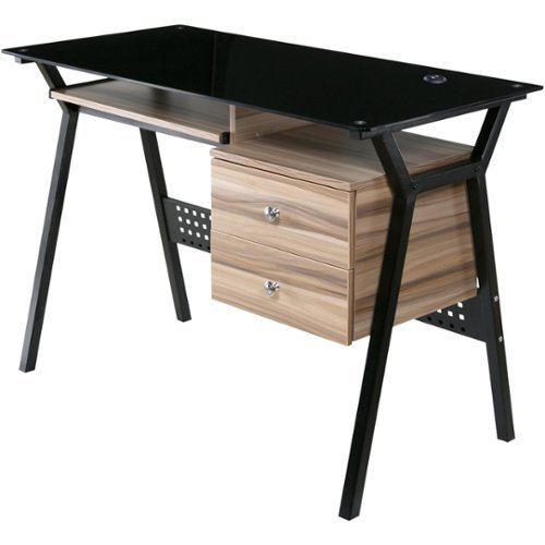 OneSpace - Simply Computer Desk - Black-Front_Standard 