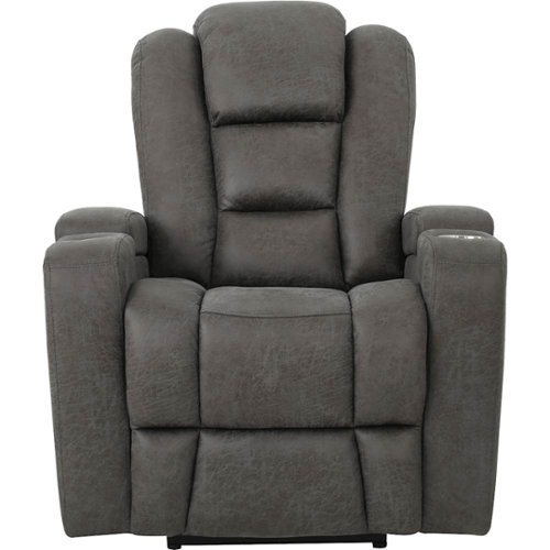 Noble House - Venice Power Recliner - Slate-Front_Standard 