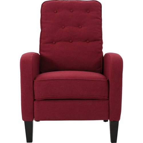 Noble House - Aspen Recliner - Deep Red-Front_Standard 