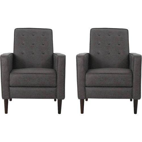 Noble House - Faulkton Recliners (Set of 2) - Slate-Front_Standard 