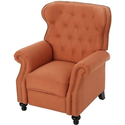 Noble House - Pampa Recliner - Orange-Front_Standard 