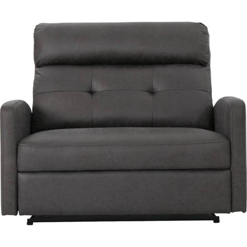 Noble House - Guymon Loveseat Recliner - Slate-Front_Standard 