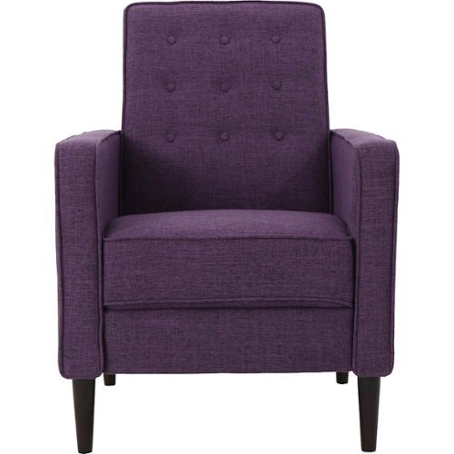 Noble House - Muscatine Recliner - Muted Purple-Front_Standard 
