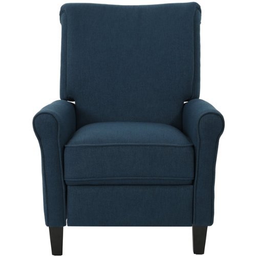 Noble House - Manitowoc Recliner - Blue-Front_Standard 