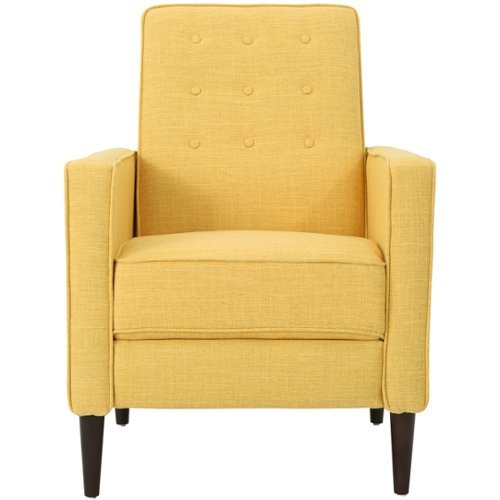 Noble House - Muscatine Recliner - Muted Yellow-Front_Standard 