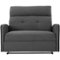 Noble House - Guymon Loveseat Recliner - Charcoal-Front_Standard
