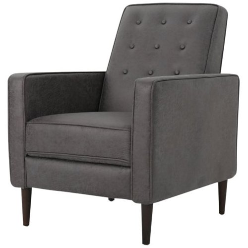 Noble House - Muscatine Recliner - Slate-Front_Standard 