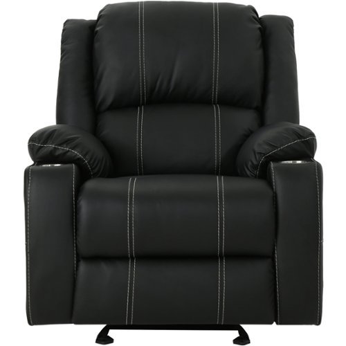 Noble House - Kirksville Recliner - Black-Front_Standard 