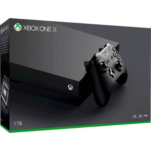 Microsoft - Geek Squad Certified Refurbished Xbox One X 1TB Console with 4K Ultra Blu-ray - Black
