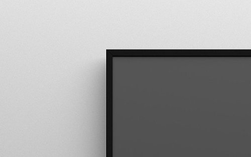 Screen Innovations - 120" Zero Edge Pro, Slate 1.2 Gain, Ambient Light Rejcting Projector Screen - Black/Gray