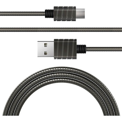 iWalk 4' USB Type A-to-USB Type C Charge-and-Sync Cable - Gray WORLDWIDE DELIVERY