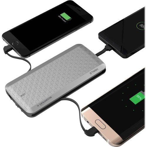iWalk Scorpion 8000 mAh Portable Charger for Most Devices Silver