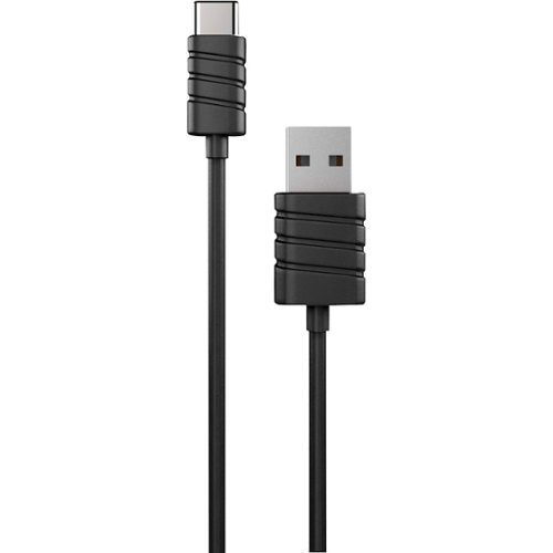 iWalk - 6.6' USB Type A-to-USB Type C Charge-and-Sync Cable - Black-Front_Standard 