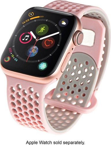 NEXT - Sport Band DUO Watch Strap for Apple Watch® 38mm and 40mm - Gray/Pink-Angle_Standard 