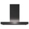 GE - 36 inches - Externally Vented & Recirculating - Wall Range Hood - Black stainless steel-Front_Standard