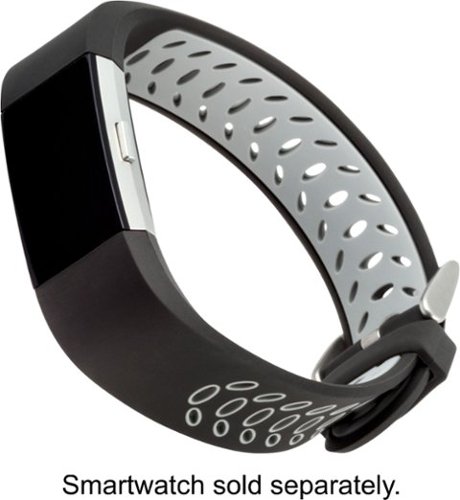 WITHit Band Kit for Fitbit Charge 3 and Charge 4 (2-Pack) - Black/Gray/Blue WORLDWIDE DELIVERY