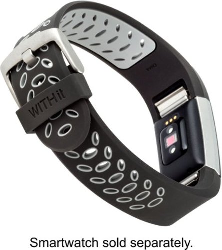 WITHit Band Kit for Fitbit Charge 3 and Charge 4 (2-Pack) - Black/Gray/Blue GLOBAL SHIPPING