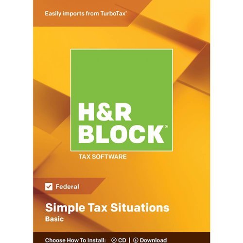  H&amp;R Block - Basic Tax Software - Windows, Mac OS