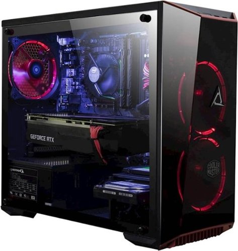 CLX - Gaming Desktop - Intel Core i7 - 16GB Memory - 2TB Hard Drive + 120GB Solid State Drive - Black/Red-Front_Standard 