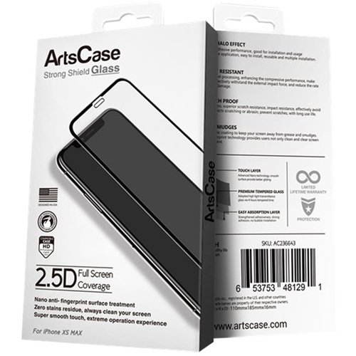 ArtsCase Strong Shield Screen Protector for Apple iPhone XS Max and Apple iPhone 11 Pro Max - Black Frame HOW TO BUY