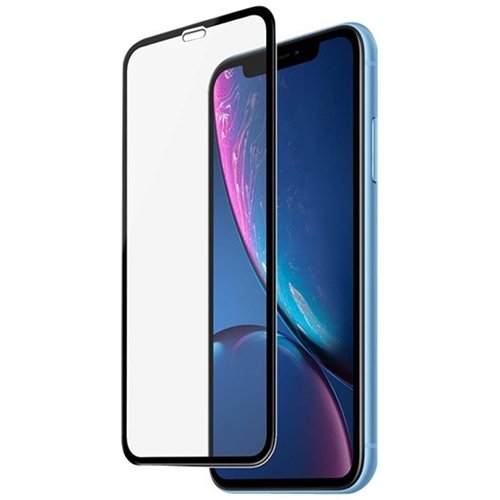 ArtsCase - Strong Shield Glass Clear Screen Protector for Apple® iPhone® XR and Apple iPhone 11 - Black Frame