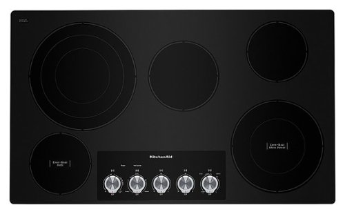 KitchenAid - 36" Built-In Electric Cooktop - Black