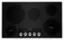 Front. KitchenAid - 36" Built-In Electric Cooktop - Black.