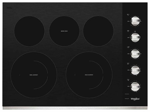 Whirlpool - 30" Built-In Electric Cooktop - Stainless steel