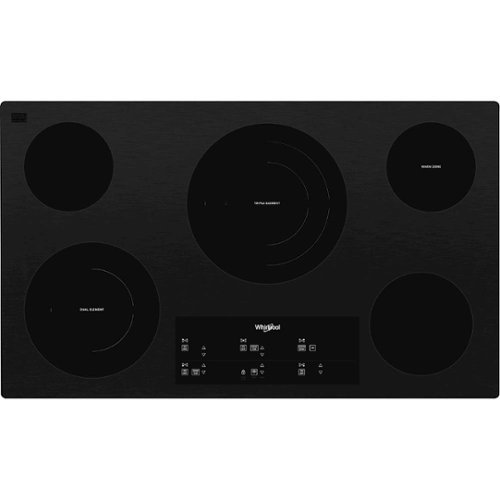  Whirlpool - 36&quot; Built-In Electric Cooktop - Black