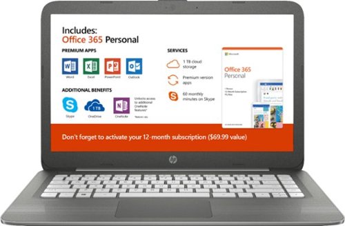 HP - Stream 14" Laptop - Intel Celeron - 4GB Memory - 64GB eMMC Flash Memory-Front_Standard 