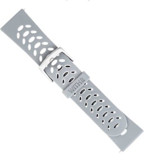 WITHit Sport Band Watch Strap for Fitbit Versa & Versa Lite, Versa 2 - Gray/White GLOBAL SHIPPING