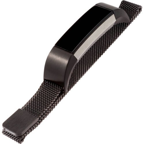WITHit - Stainless Steel Mesh Band for Fitbit Alta and Alta HR - Black