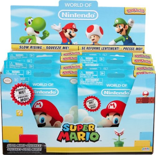 Nintendo Squish-Dee-Lish World of Mario Collectible Figure - Styles May Vary INTERNATIONAL SHIPPING