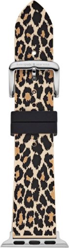 kate spade new york - Silicone Watch Strap for Apple Watch™ 38mm Series 1, 2, 3, and Apple Watch™ 40mm Series 4 and 5 - Leopard